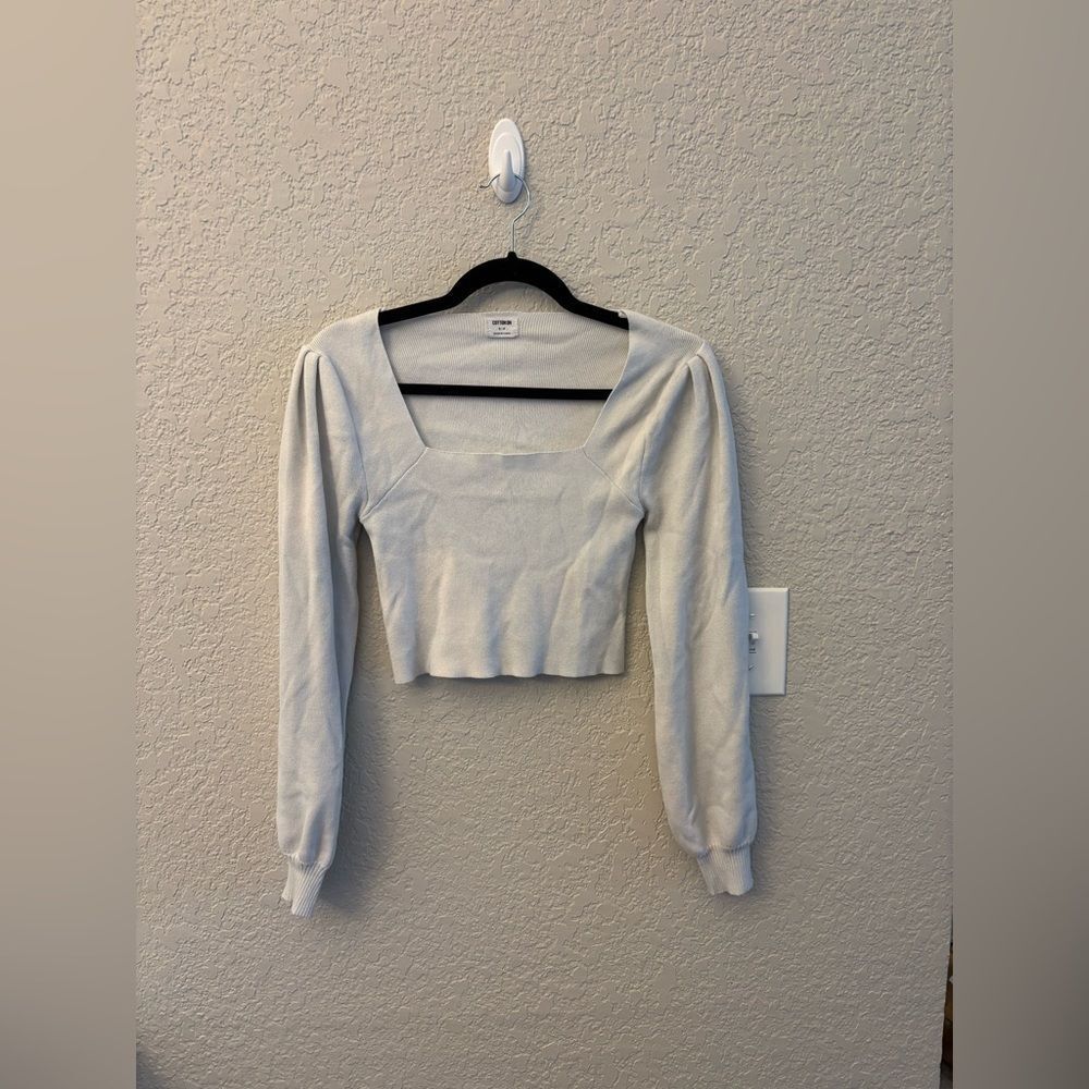 Cotton On White Square Neck Sweater! - Picture 4 of 5